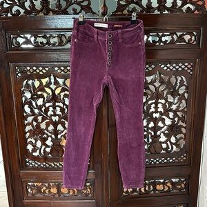 Anthropologie Pilcro Size 27 High-Rise Skinny Corduroy Pants